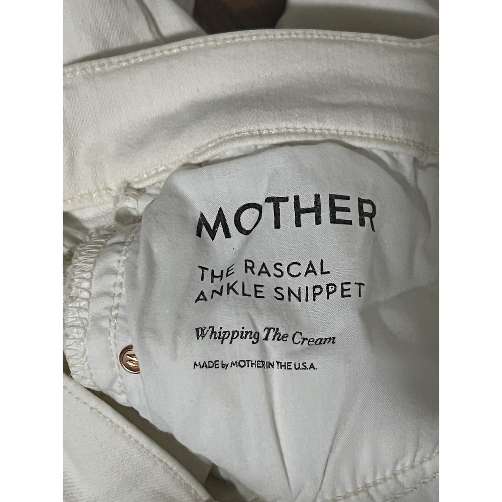 MOTHER White Ankle Crop Jeans - Picture 10 of 16
